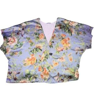 Short sleeved open front shirt